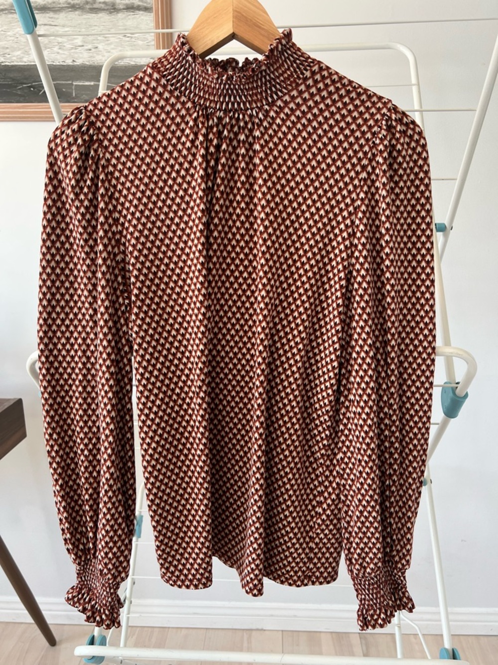 RW&CO. Rust Brown Viscose Blend Top